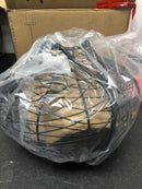 HOME DEPOT HANGING BLACK IRON WEBBED PENDANT WITH BRUSHED GOLD A04234 BRAND NEW