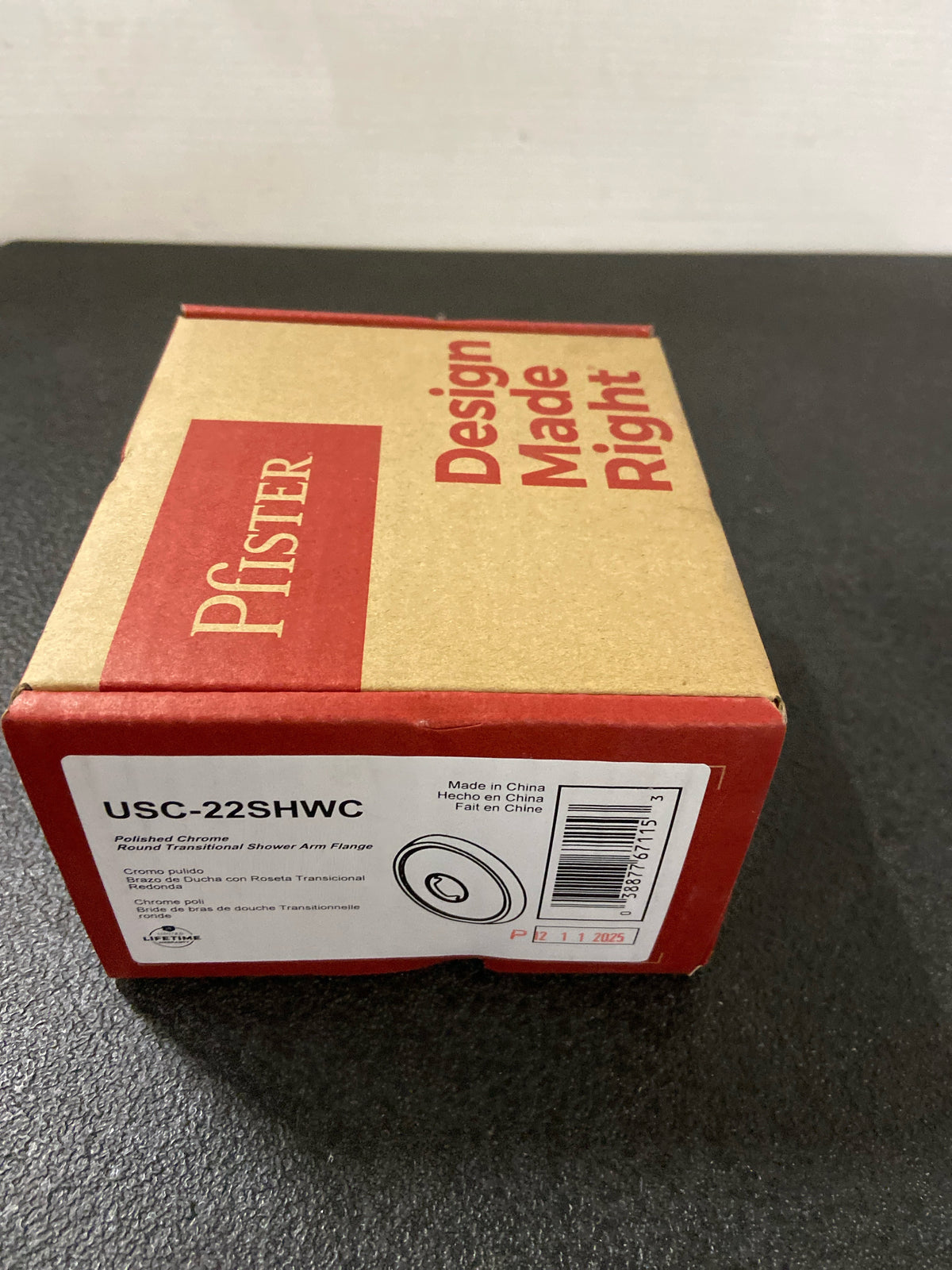 Pfister USC-22SHW Transitional Round Shower Arm Flange - Polished Chrome