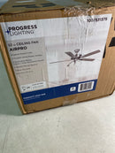 Progress Lighting P250077-009-WB AirPro E-Star 52" 5 Blade LED Indoor Ceiling Fan - Brushed Nickel / Frosted
