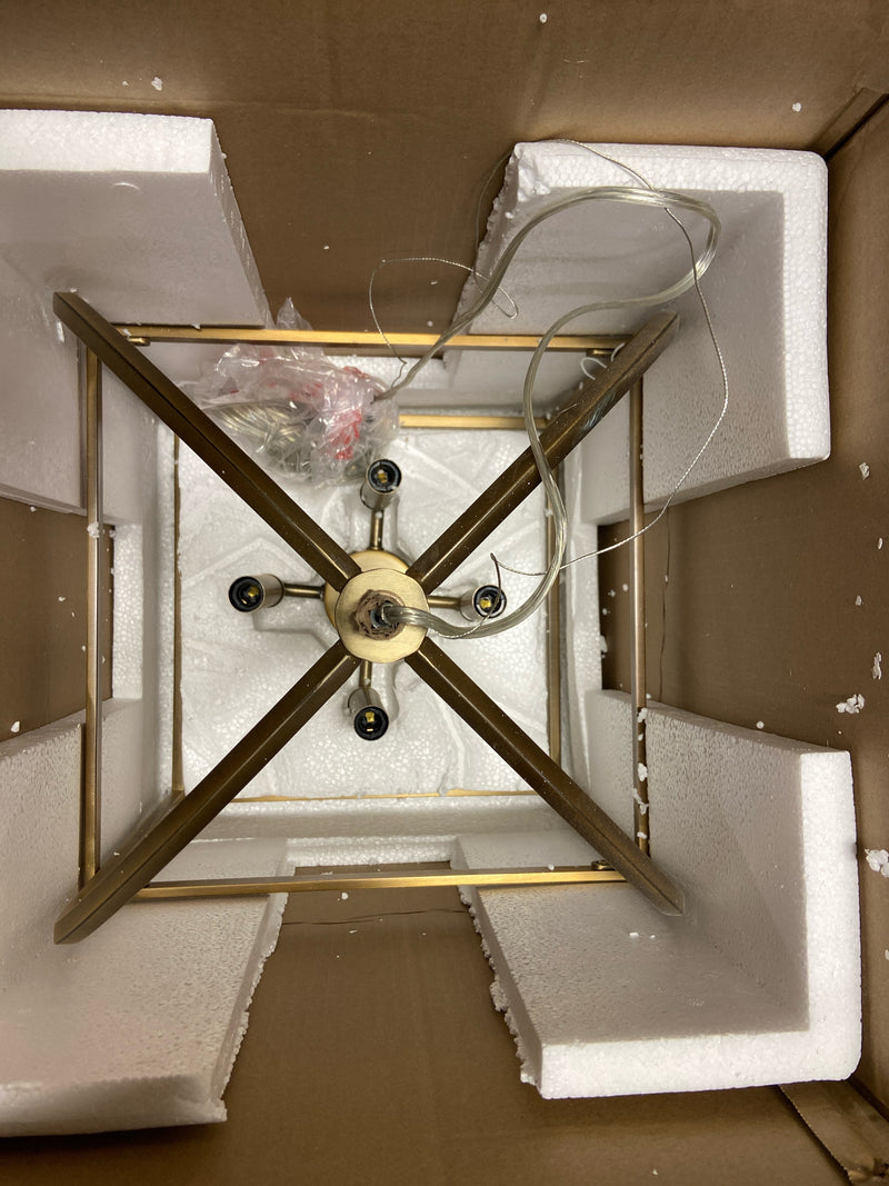 Capital Lighting 527542 4 Light 13" Wide Taper Candle Pendant - Brass