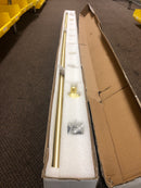 Miseno MBD6060X78CHBS 78" Barn Door Track and Hardware Set - Champagne Brass
