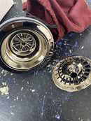 Rohl 735PN 3 1/2" Basket Strainer without remote pop-up - Polished Nickel