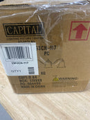 Capital Lighting 1363CH-117 Brady Faux White Alabaster Glass Bath Vanity Wall Mount, 3-Light 300 Total Watts, 7" H x 19" W, Chrome