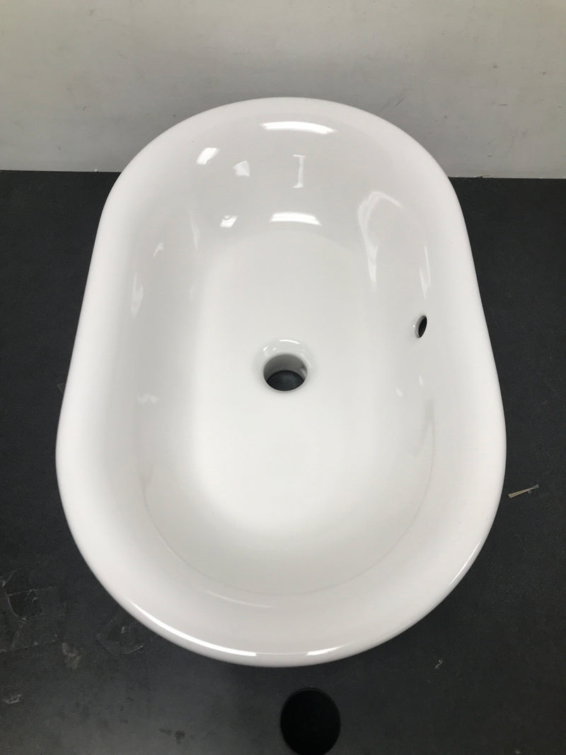 American Standard 1296000.020 Studio S 22-1/2" Oval Vitreous China Vessel Bathroom Sink with Overflow - White