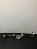 2.6 ft. 4-Light Brushed Nickel Integrated LED Track Lighting Kit