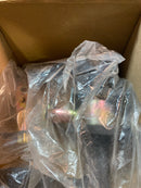 Emtek 512LUUS19 Luzern Single Cylinder Keyed Entry Lever Set from the Brass Modern Collection - Flat Black