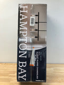 Hampton bay HD4969A Regan 4-Light Espresso Industrial Linear Chandelier with Glass Shades, Industrial Linear Kitchen Pendant Light