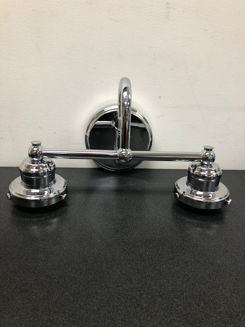 Capital Lighting 8302CH-128 Baxter 2 Light 16" Wide Bathroom Vanity Light with Frosted Glass Shades - Chrome
