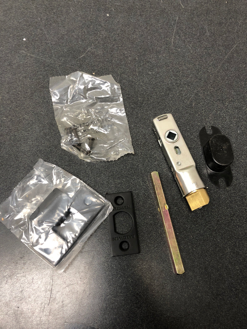 Baldwin 5513190 Passage Door Lever Latch for 2-3/8" Backset - Satin Black