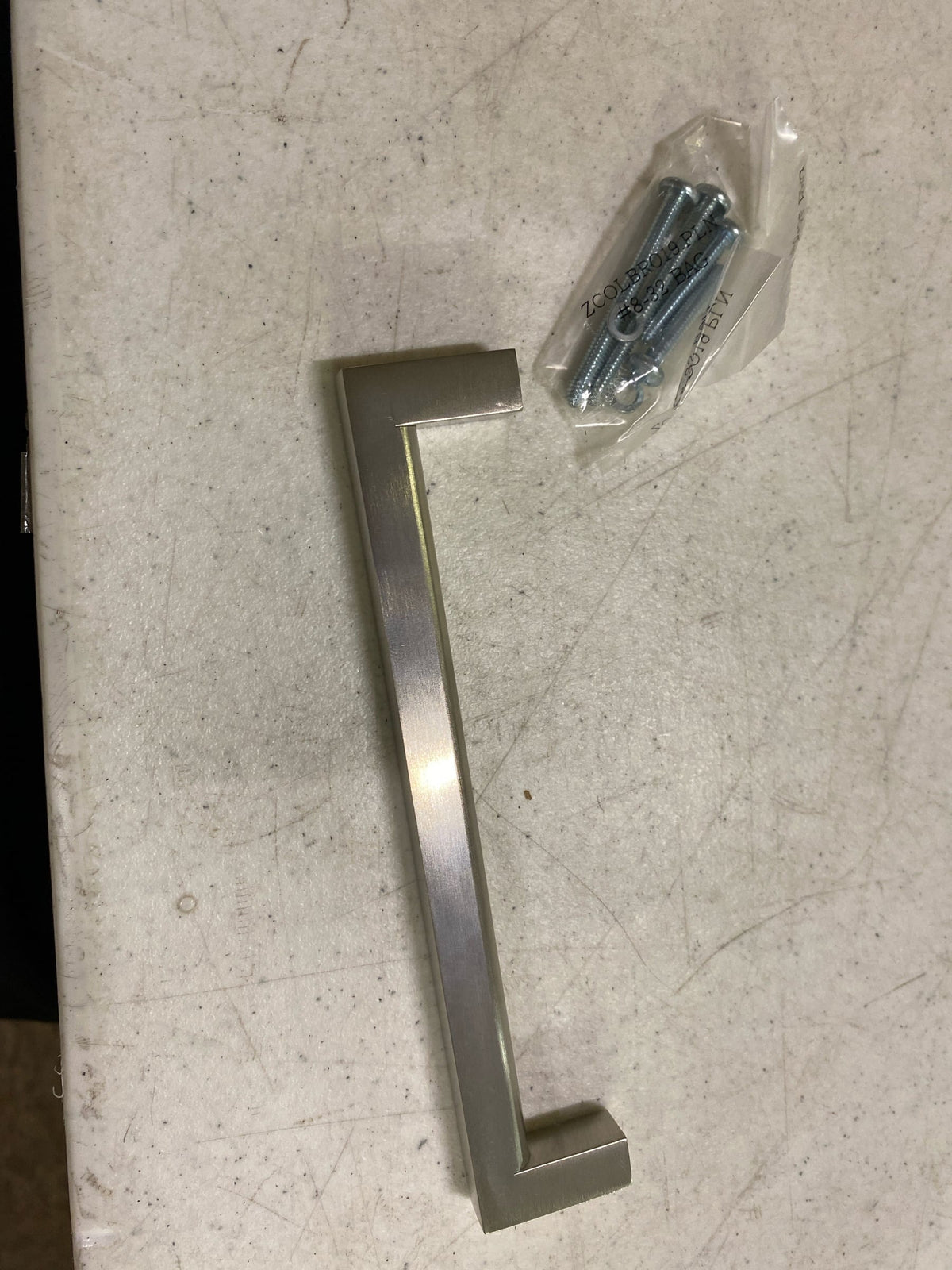Colonial Bronze 745614 745 Series 6" Center to Center Luxury Solid Brass Sleek Square Cabinet Handle / Drawer Pull - Made in USA - Polished Nickel