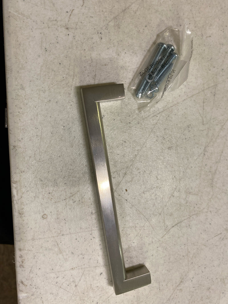 Colonial Bronze 745614 745 Series 6" Center to Center Luxury Solid Brass Sleek Square Cabinet Handle / Drawer Pull - Made in USA - Polished Nickel