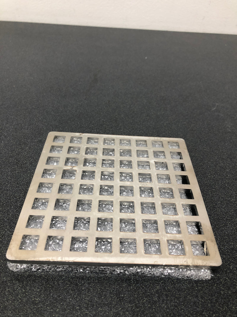 Infinity Drain QS 5 PS Squares 5" Drain Grate Only for Select Infinity Drain Center Drains - Polished Stainless