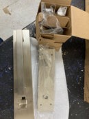 Baldwin 85392056LENT Minneapolis Left Handed Single Cylinder Keyed Entry Full Plate Handleset with 5162 Interior Lever from the Estate Collection - Lifetime Satin Nickel