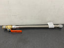 SharkBite SS3088FLEX18BV 3/4" x 3/4" FIP, 18" Stainless Steel Corrugated Flexible Water Heater Connector with Ball Valve - Stainless Steel