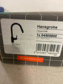 Hansgrohe 04505800 Focus Single-Handle Pull-Down Sprayer Kitchen Faucet in Steel Optik