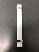 Sietto P-1901-9-PN Adjustable Center to Center 9 Inch Long Handle Cabinet Pull with White Glass - Polished Nickel