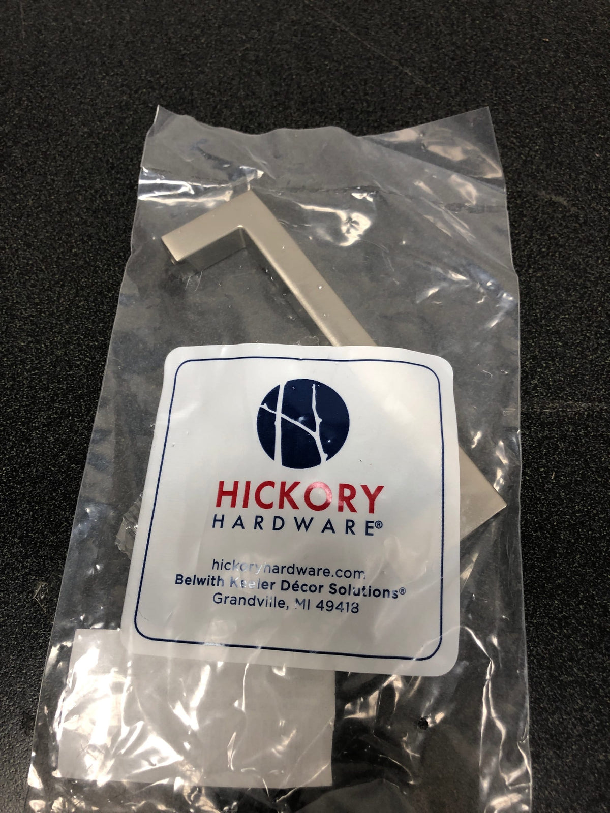 Hickory Hardware HH075327-SS Skylight 3-3/4 Inch (96mm) Center to Center Modern Square Cabinet Handle / Square Drawer Pull - Stainless Steel
