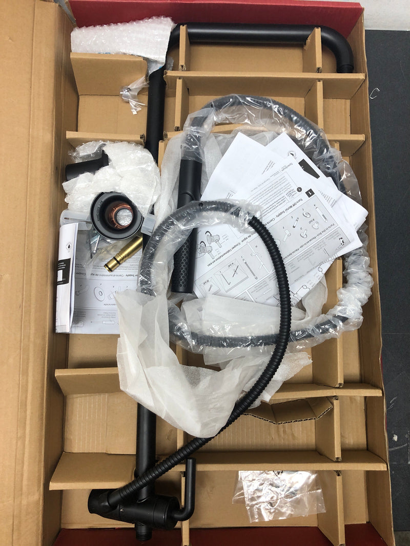 Pfister LG16-TNTB Tenet 1.8 GPM Retrofit Shower with Shower Head, Hand Shower, Slide Bar, Shower Arm, and Hose - Matte Black