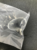 Amerock BP36651CPN Glacio 1-3/4 Inch Oval Cabinet Knob - Crystal / Polished Nickel