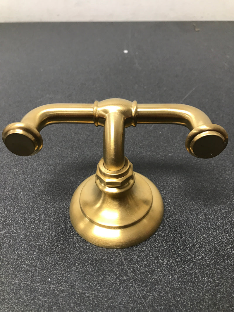 Kohler K-72572-2MB Artifacts Double Robe Hook - Vibrant Brushed Moderne Brass