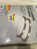 Commercial electric LC0000155-01/BN 15 in. Brushed Nickel New Ultra-Low Profile Integrated LED Flush Mount 5CCT (2-Pack)