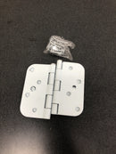 Deltana S44R5USPWBMS 4" x 4" Plain Bearing 5/8" Radius Corners Mortise Hinge - Pair - Prime Coated White