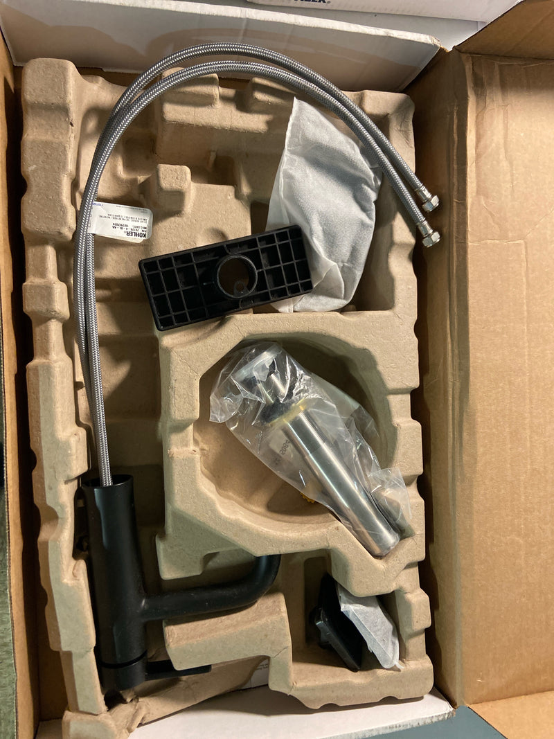 Kohler K-28126-4-BL Venza 1.2 GPM Single Hole Bathroom Faucet - Matte Black