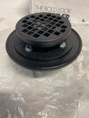 Kohler K-22671-BL Clearflo Round Brass Tile-in Shower Drain - Matte Black