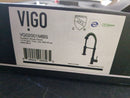 Vigo VG02001MBS Edison Single Handle Pull-Down Sprayer Kitchen Faucet with Touchless Sensor in Matte Black