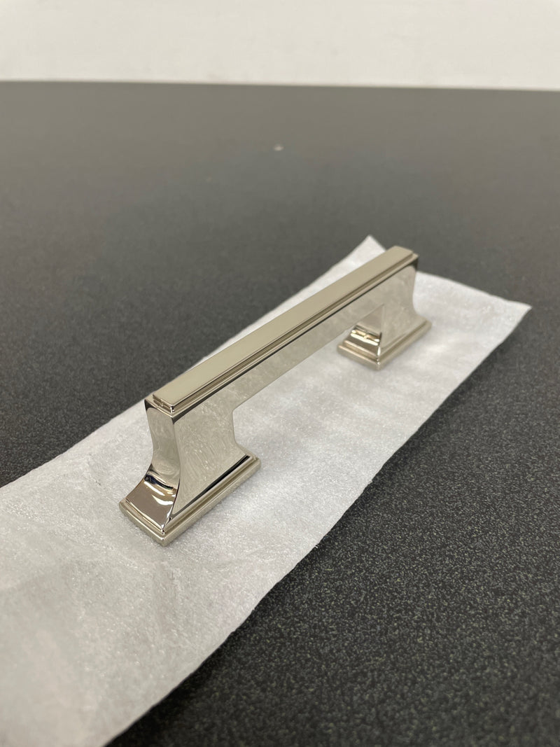 Belwith Keeler B077461-14 Brownstone Dual 3 or 3-3/4 Inch Center to Center Handle Cabinet Pull - Polished Nickel