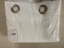 Exclusive home EH8439-01-2108G Academy White Solid Blackout Grommet Top Curtain, 52 in. W x 108 in. L (Set of 2)