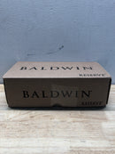 Baldwin HDCONCFR112 Contemporary Non-Turning One-Sided Dummy Door Knob with 5 Inch Rectangle Rose from the Reserve Collection - Venetian Bronze