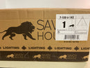 Savoy House 7-188-6-143 Delphi Modern Metal Drum Pendant, 6-Light 360 Total Watts, 25" H x 19" W, Black & Warm Brass