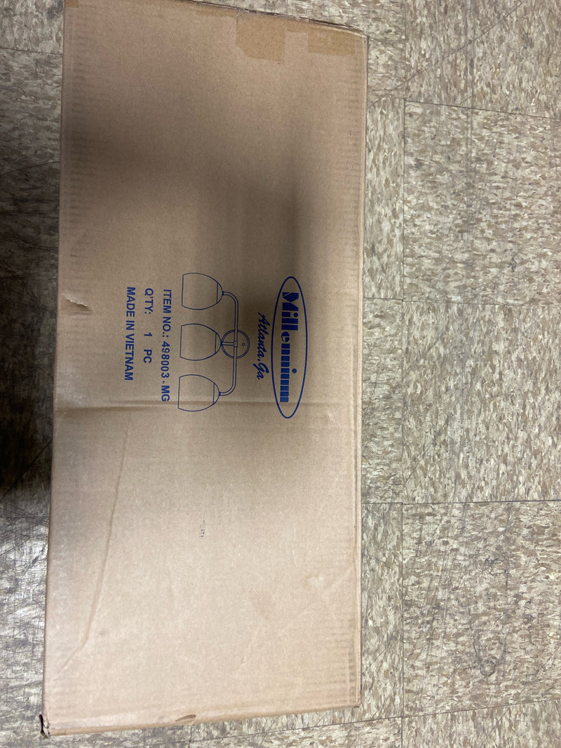 Millennium lighting 498003-MG Gallos 24 in. 3-Light Modern Gold Vanity Light with Thumb Print Glass