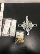 Antoine HD-SQ-WH-1 20 in. LED Indoor White Ceiling Fan with Modern Flush Mount with Light App Remote Control and Dimmable Lighting