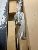 Baldwin EEMIAxTUBCQE055 Miami One Piece Single Cylinder Keyed Entry Handleset with Tube Interior Lever and Emergency Egress Function - Lifetime Polished Nickel