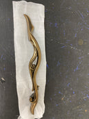 Belwith Keeler B057254-VBN Amaranta 5-1/16" (128 mm) Center to Center Solid Brass Designer Scroll Luxury Cabinet Handle / Drawer Pull - Vintage Bronze Nickel