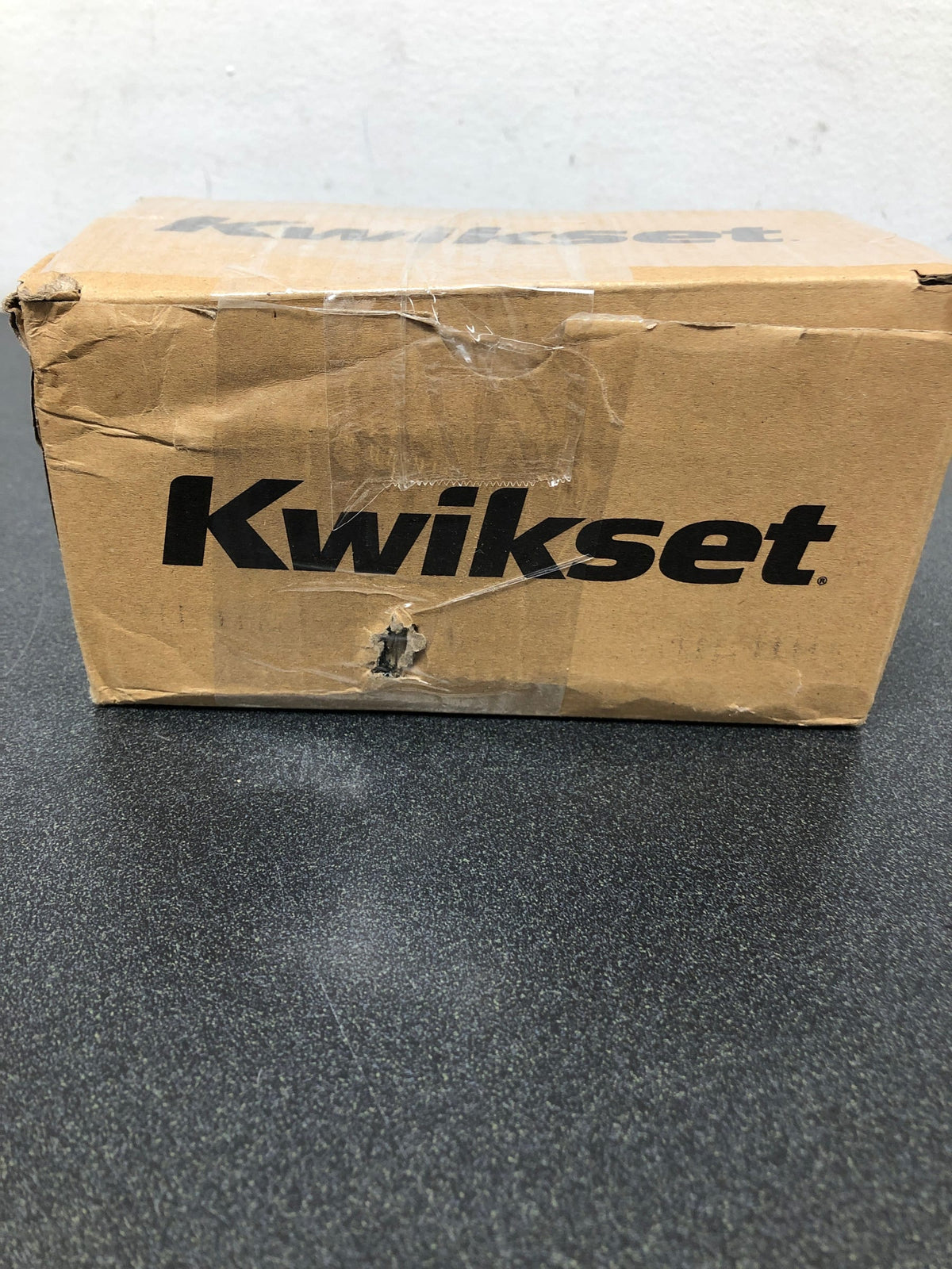 Kwikset 971SALSQT-514 Singapore Lever Single Cylinder Interior Pack with Square Rose for Handlesets - Matte Black