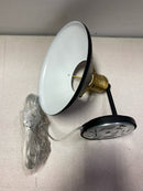 Home decorators collection HD-1604-BKAGBCV Feldner One Light Wired Sconce Matte Black Finished And Aged Brass Accents