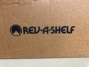 Rev-A-Shelf 53TM-1850GSCDM2-FL Modern 16-1/4"W Steel Top Mount Pull Out Built In Double 50 Qt / 12.5 Gallon Trash Can Drawer System with Soft Close Slides for Full Height Base Cabinets - Gray