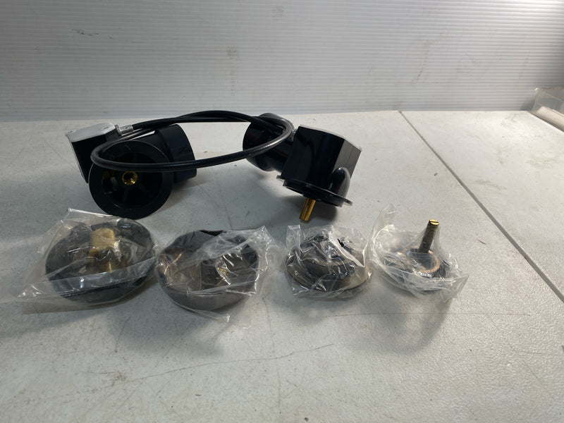 Signature Hardware SH643ORB ABS Cable Drain and Overflow for 17" - 22" Deep Alcove Tubs - Oil Rubbed Bronze