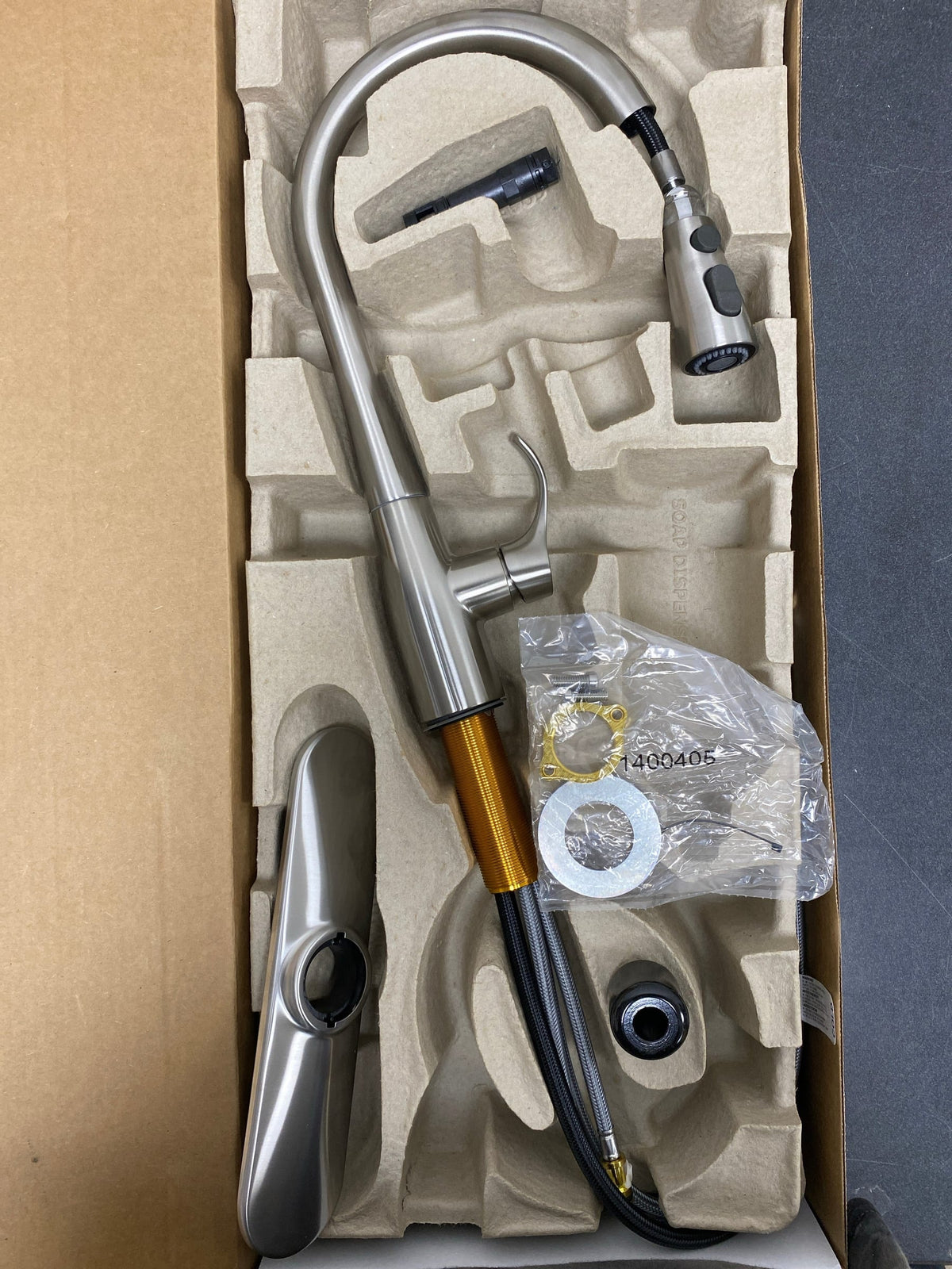 Kohler K-597-VS Simplice 1.5 GPM Single Hole Pull Down Kitchen Faucet - Includes Escutcheon - Vibrant Stainless