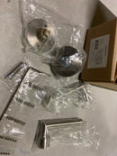 Baldwin FDTUBCRR150 Reserve Full Dummy Lockset x Tube with Contemporary Round Rose in Satin Nickel Finish