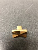 Top Knobs TK560HB Quilted 1-1/4 Inch Rectangular Cabinet Knob from the Mercer Collection - Honey Bronze