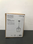 Home decorators collection 16201-BB Weyburn 1-Light Caged Brushed Brass Farmhouse Hanging Mini Kitchen Pendant Light