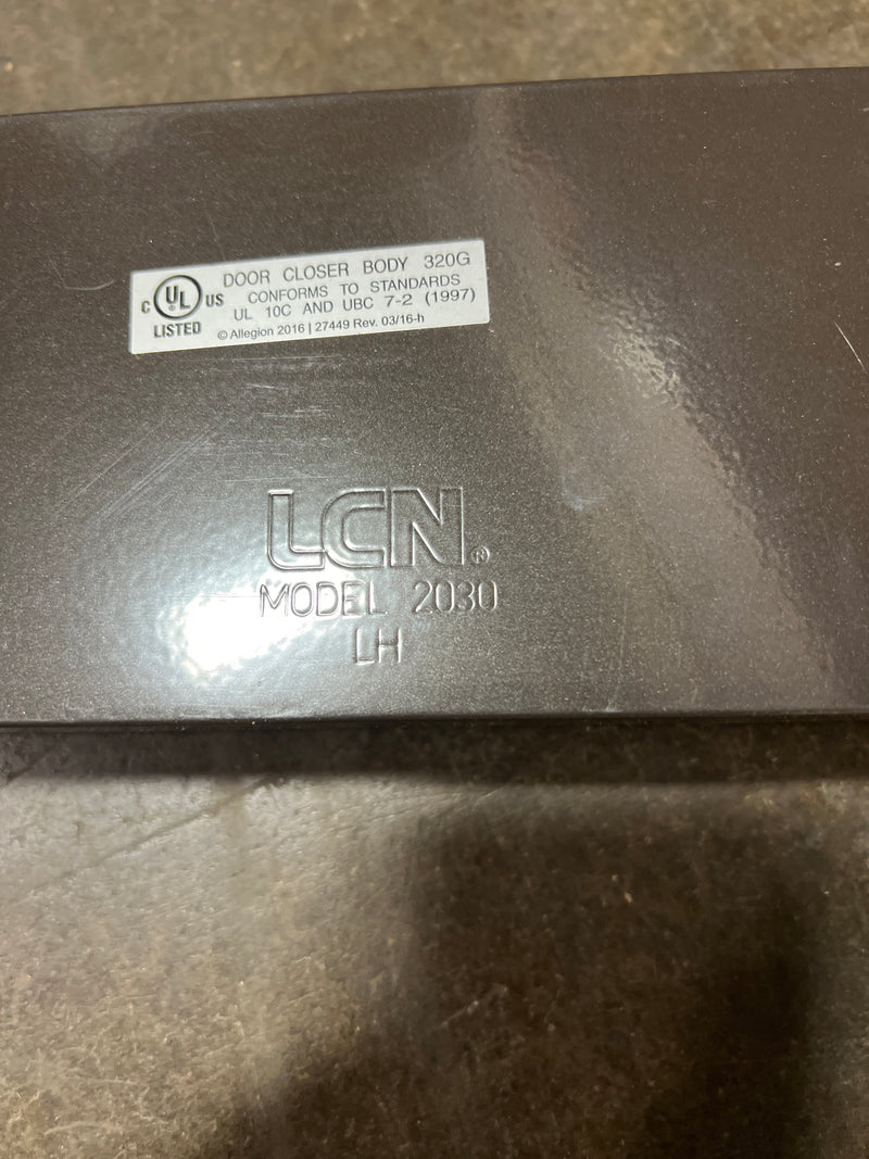 LCN 2031RDU Overhead Concealed ADA Spring Size 1 Right Hand No Hold Open Closer Dark Bronze