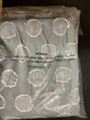 Eclipse 28628204219 Kids Dot Clip Grey Polyester 40 in. W x 84 in. L Rod Pocket Back Tab 100% Blackout Curtain (Single Panel)