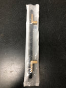 Alno A2903-6-CHP/MB Vita Bella 6" Center to Center Modern Industrial Knurled Cabinet Bar Handle / Drawer Bar Pull with L Leg Posts - Champagne / Matte Black