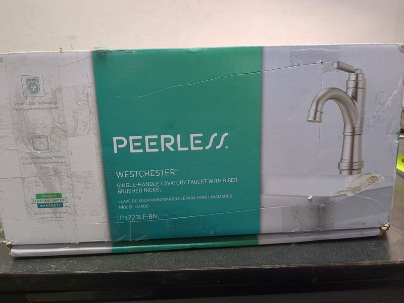 Peerless P1723LF-BN Westchester Single Hole Single-Handle Vessel Bathroom Faucet in Brushed Nickel