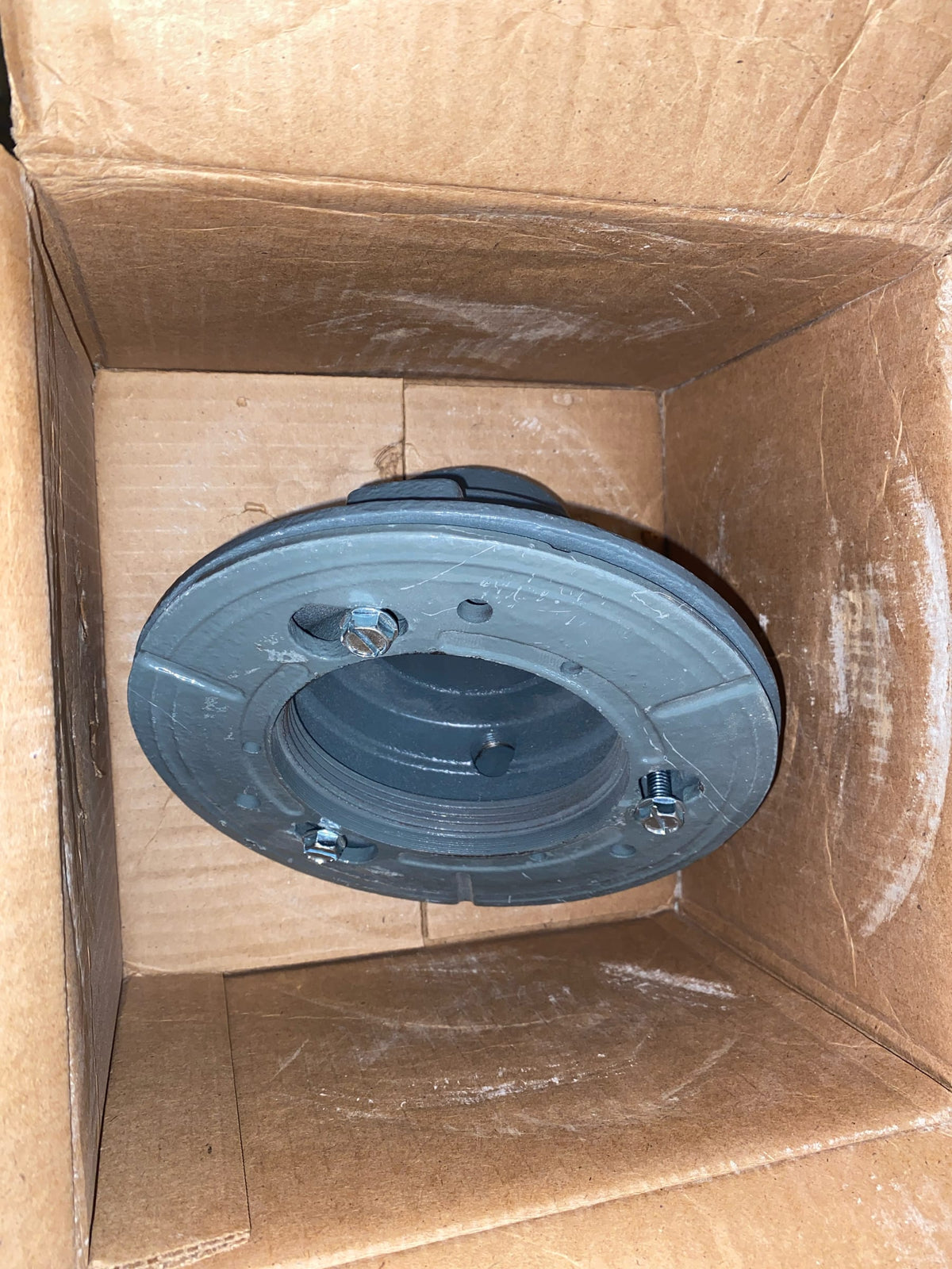 Infinity Drains CDI 43 W - Clamp Down Drain Cast Iron 4" Throat, 3" No Hub Outlet